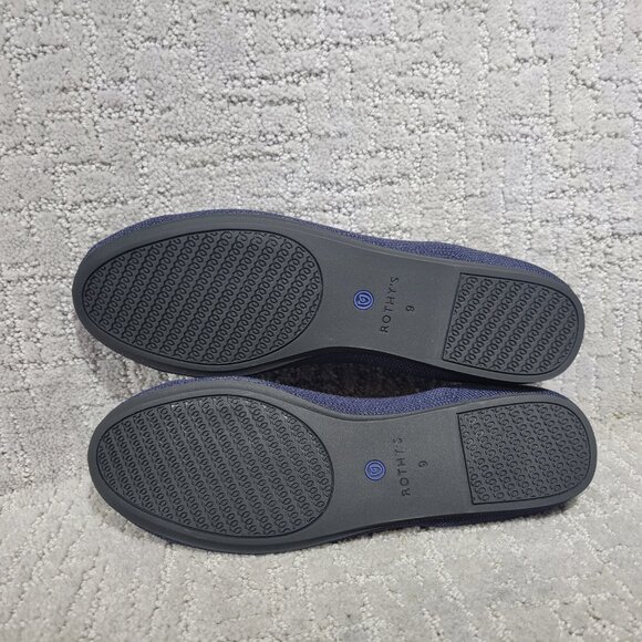 Rothy’s The Flat Women's Size US 9 Maritime Navy Round Toe Slip On Ballet Shoes - Picture 7 of 8